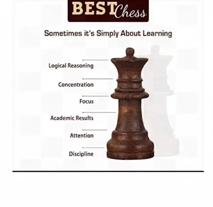 BCBESTCHESS Brown Wooden Foldable Magnetic Chess Board 12x12 Inches - Sports, Toys & Games by SG Enterprises