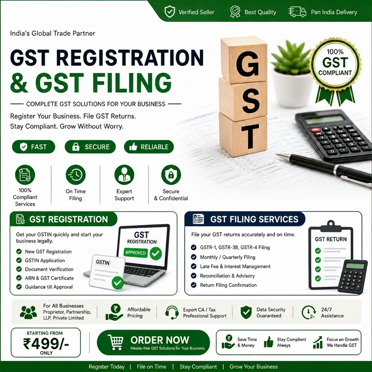 GST Registration and Compliance Consultancy - Business & Professional Services by Rana Typing