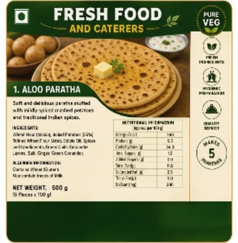 Frozen Aloo Paratha - Food & Agriculture by Fresh Food and Caterers