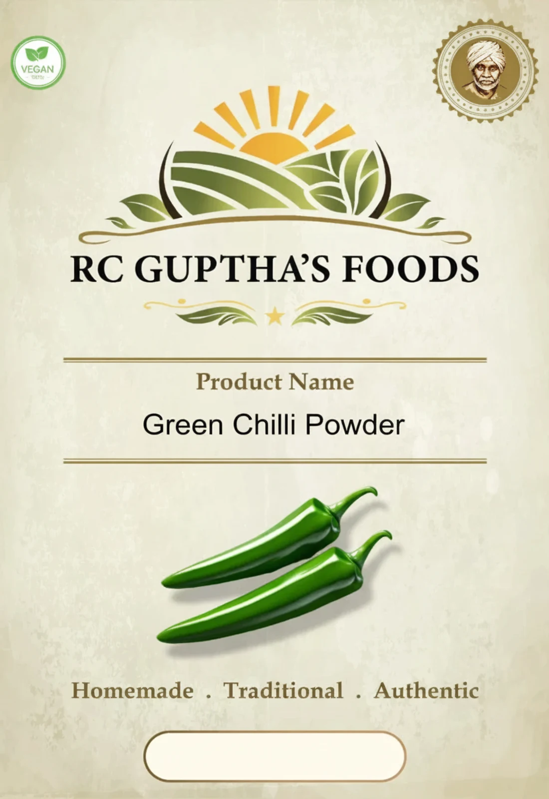100% Organic Green Chilli Powder - Food & Agriculture by RC Guptas Foods