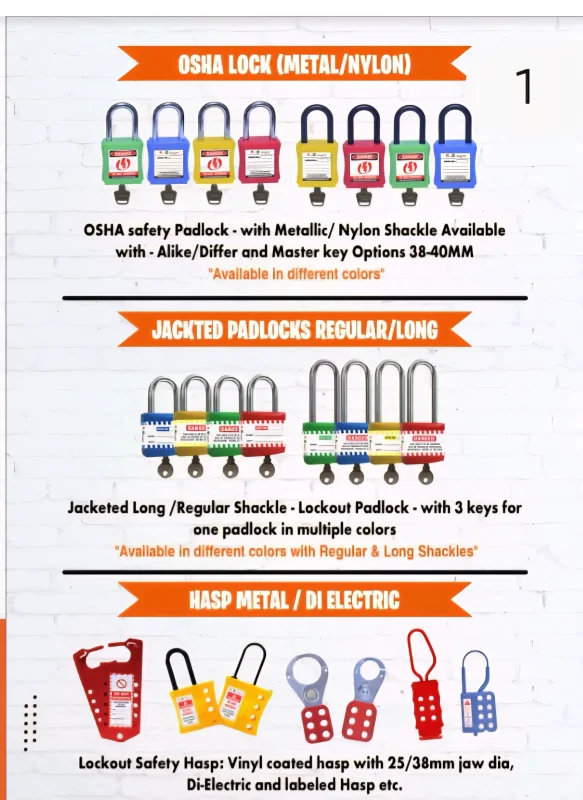 Multi-Color Safety Locks - Industrial Supplies & Tools by Saifee Industrial Solutions
