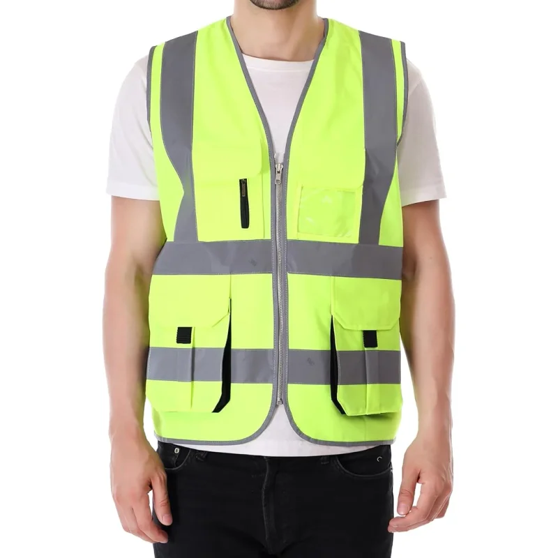 High-Visibility Industrial Safety Jacket - Textiles & Apparel by Frisson Globalize