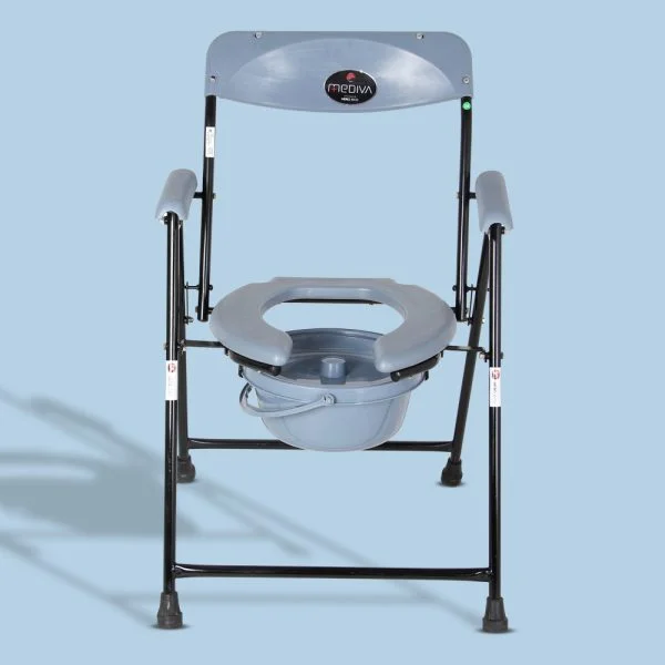 Hero Eco Med MHL 3005 Commode Chair with Armrest - Healthcare & Medical by Accurate Surgicals