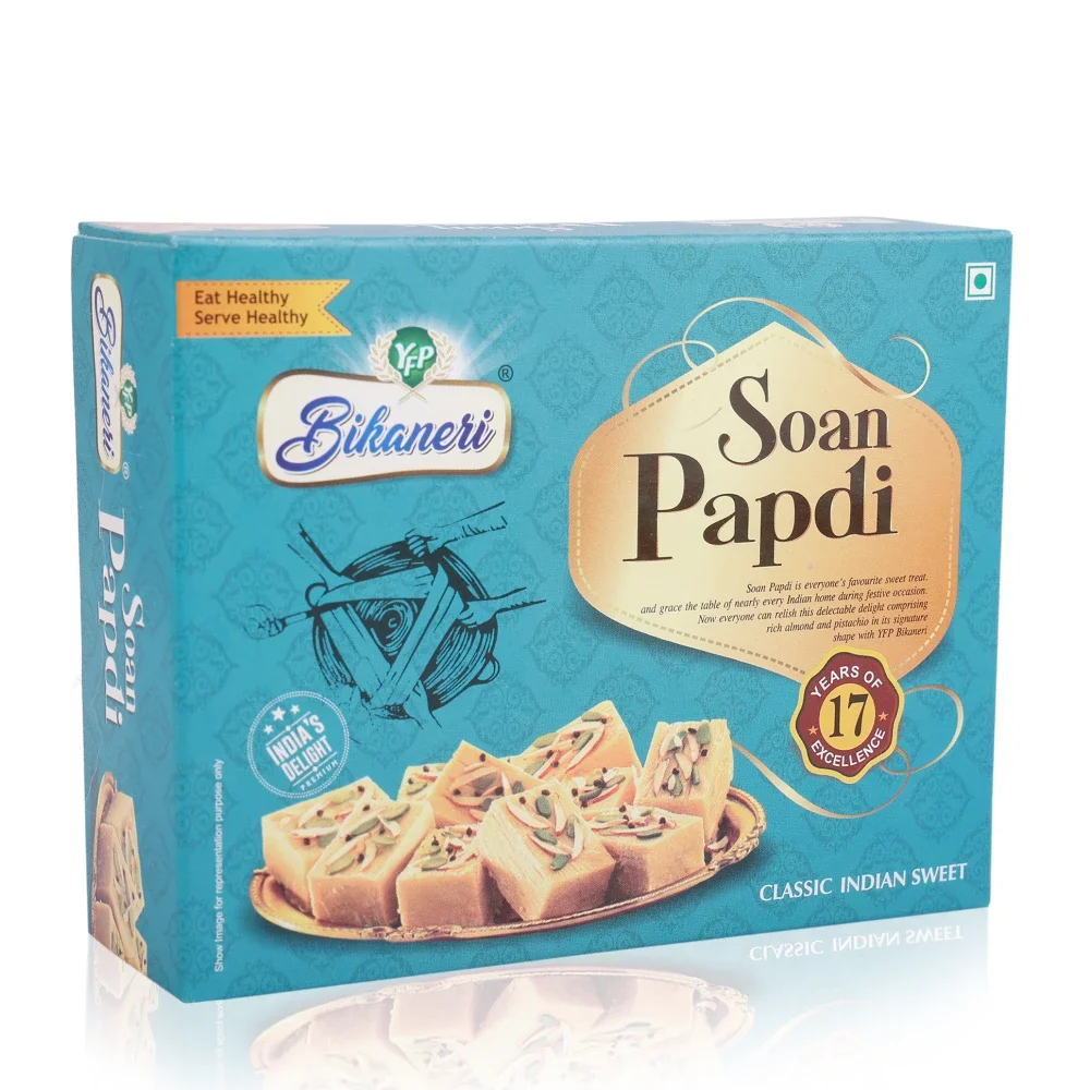 Rajasthani Soan Papdi with Pistachio and Almond, 250g - Food & Agriculture by Yogya Food Products