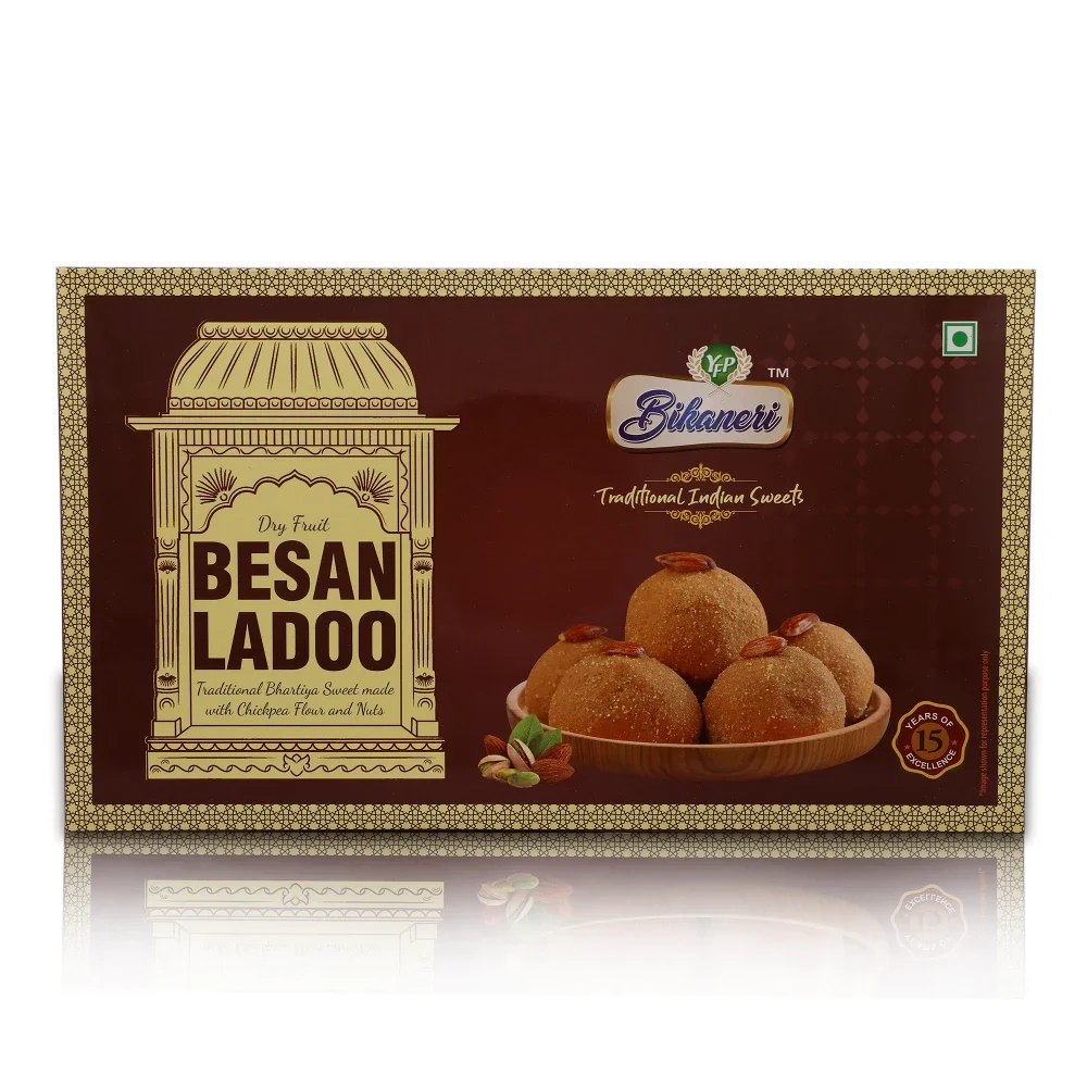 YFP Rajasthani Besan Jaggery Ladoo 400g - Food & Agriculture by Yogya Food Products