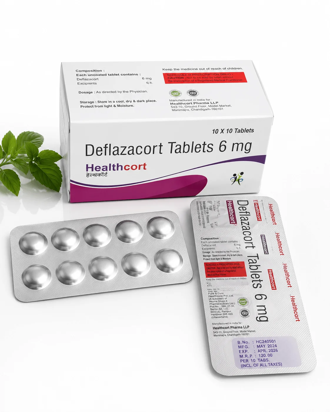 Deflazacort 6 mg Uncoated Tablets - Healthcare & Medical by Healthserch Pharma LLP