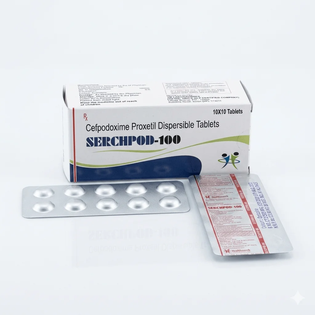 Cefpodoxime Proxetil 100mg Tablets - Healthcare & Medical by Healthserch Pharma LLP