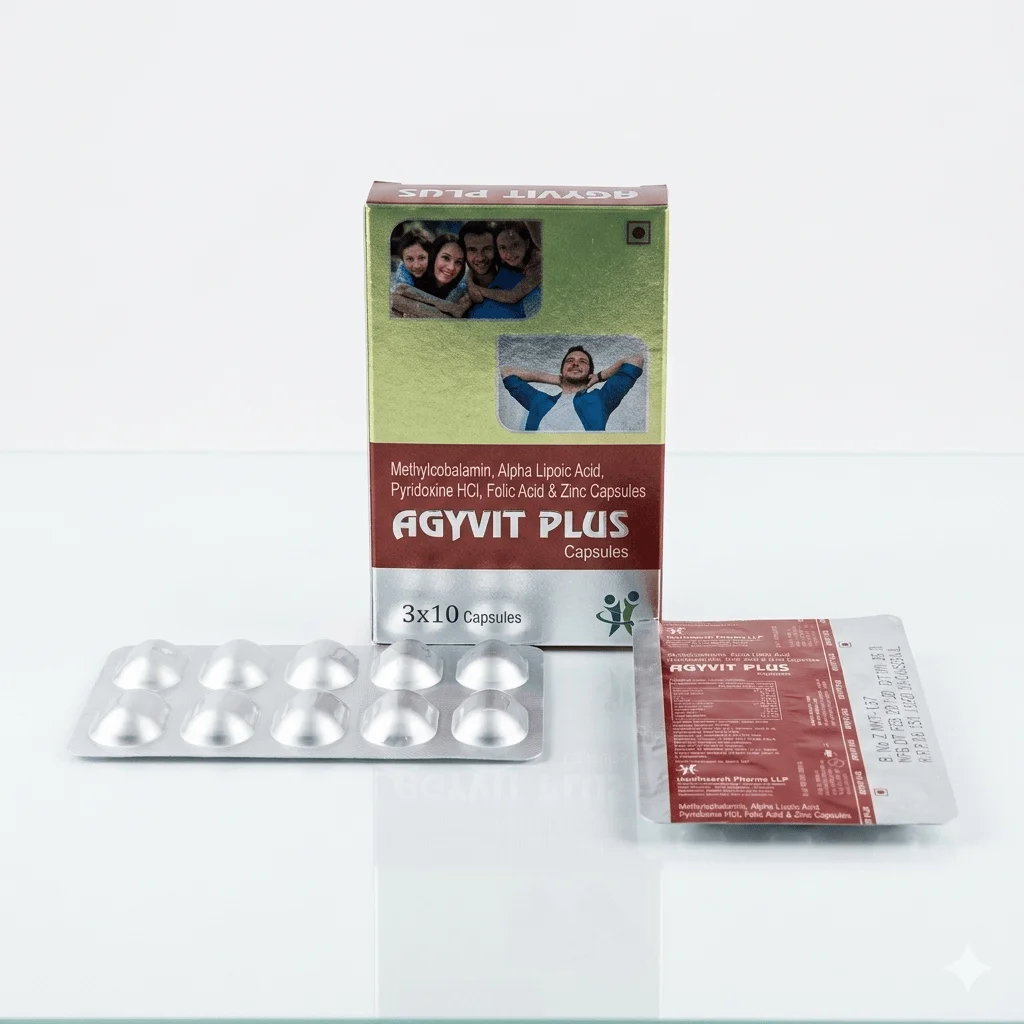 AGYVIT PLUS B-Vitamins and Zinc Capsules - Healthcare & Medical by Healthserch Pharma LLP