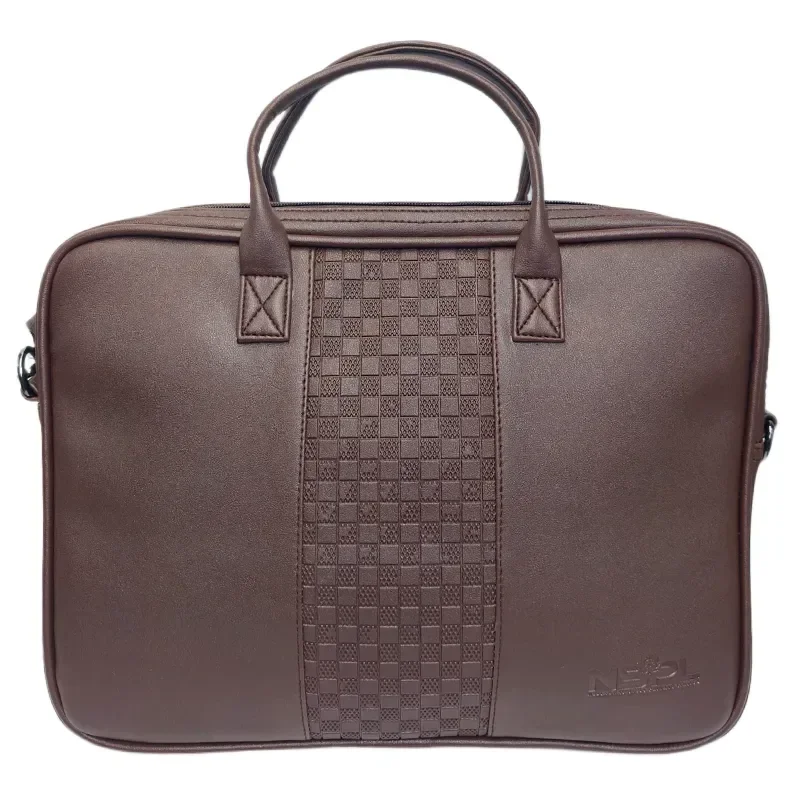 Leatherette Briefcase Laptop Bag - Footwear, Bags & Leather Goods by Galaxy Bags