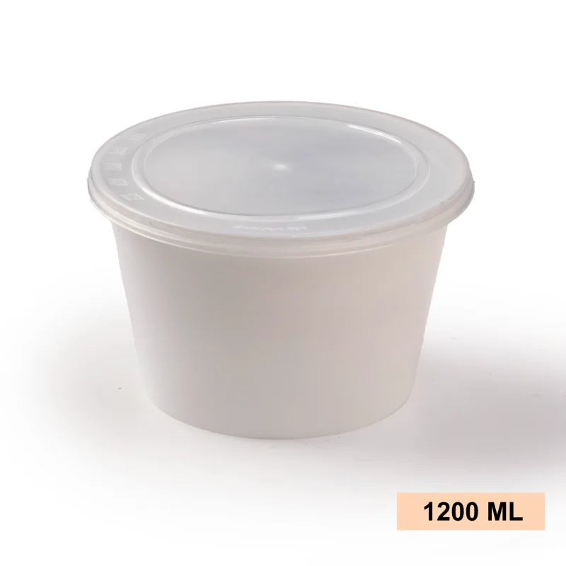 Plastic Food Containers 1200ML With Lid - Packaging & Printing by Jyoti Plastic Industries