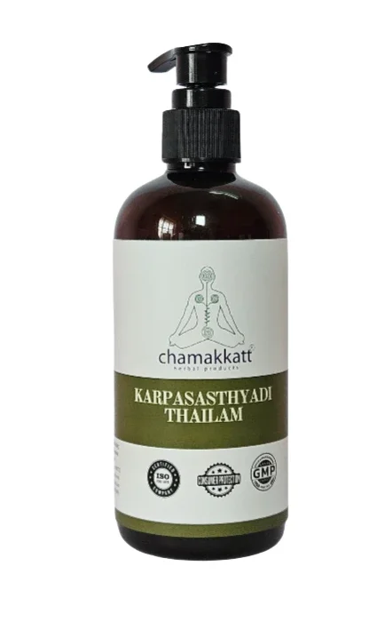 Karpasasthyadi Thailam Ayurvedic Medicated Oil 300ML - Healthcare & Medical by Chamakkatt Herbal Products