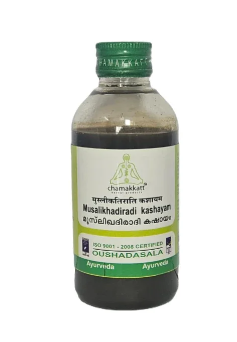 Musalikhadiradi Kashaya 200ML - Healthcare & Medical by Chamakkatt Herbal Products
