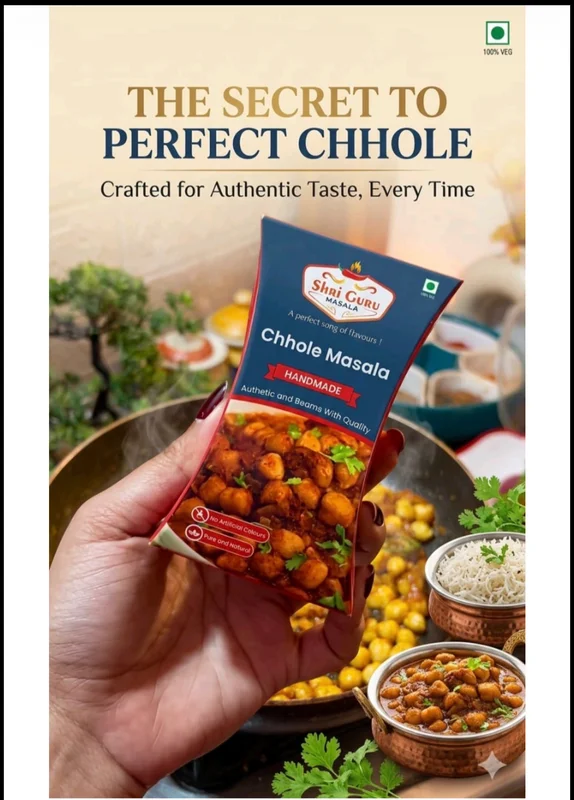Handmade Chole Masala Powder - Food & Agriculture by Shri Guru Masala