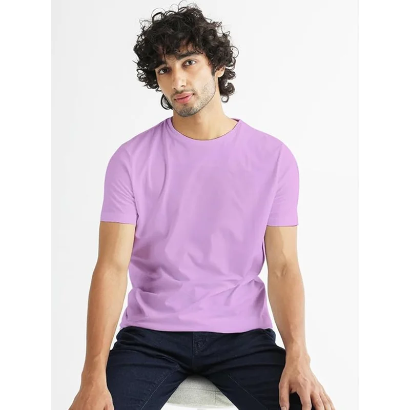 Men's Round Neck Cotton T-Shirts Bulk Supply - Textiles & Apparel by Rahul Exports