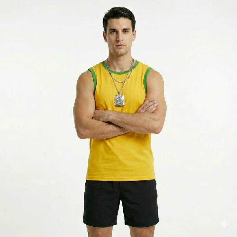 Cotton Active Wear Sleeveless T-Shirt - Textiles & Apparel by Rahul Exports