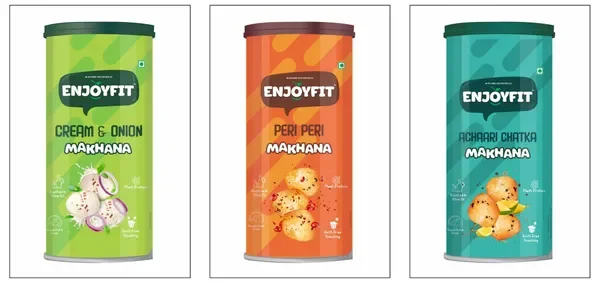 ENJOYFIT Cream & Onion, Peri Peri, Achari Chatka Flavored Chips - Food & Agriculture by Mukesh Trading Co.