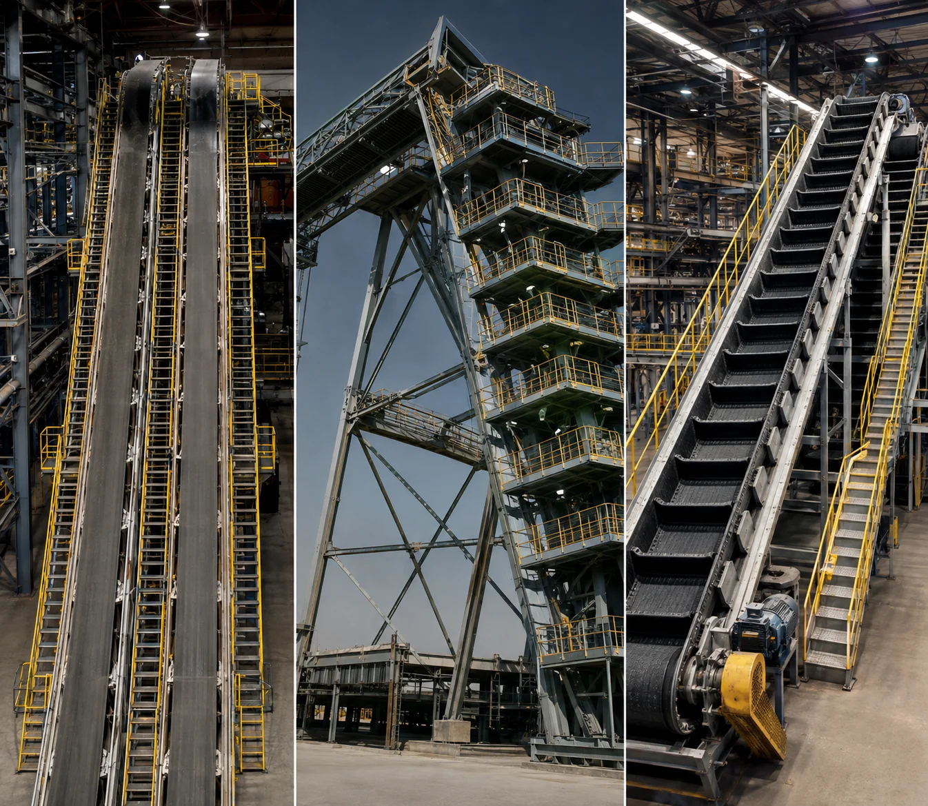 Inclined Belt Conveyor for Material Handling - Machinery & Equipment by Vartech Weighing Systems Pvt. Ltd.