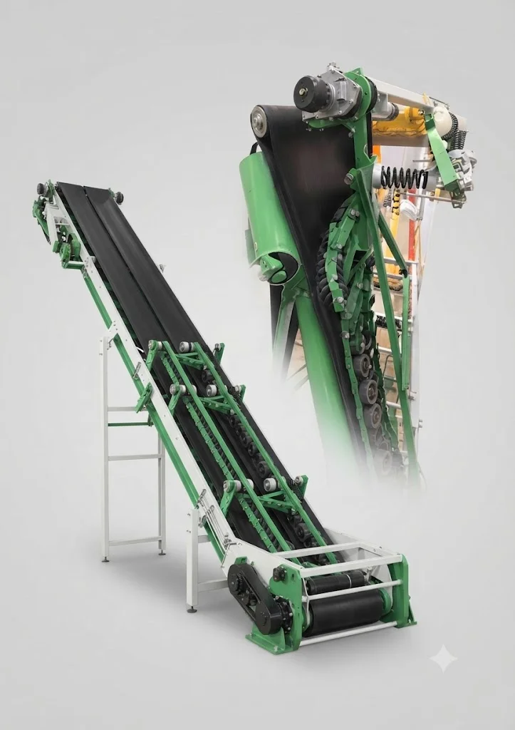 Industrial Cleated Conveyor System - Machinery & Equipment by Vartech Weighing Systems Pvt. Ltd.