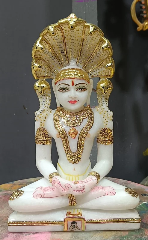 Marble Parshwanath Statue - Handicrafts & Gifts by Maruti Art Creation