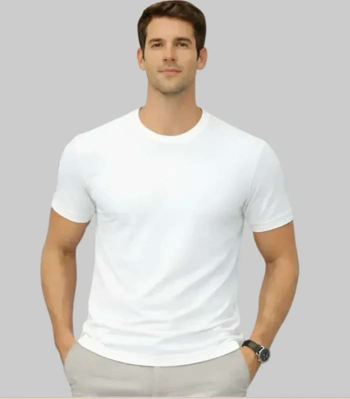 Move Regular White T-Shirt - Textiles & Apparel by Nauticon Pvt. Ltd.