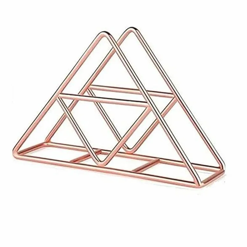 Metal Napkin Stand Rose Gold - Home & Kitchen by Zenvista Crafts