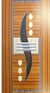 Plywood Door with Decorative Circular Pattern - Construction & Building Materials by Sri Chandra Sekhara Wood and Veneers