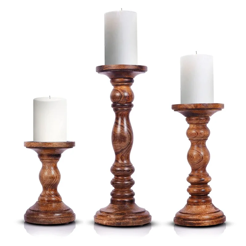 Wholesale Wooden Candle Holders - Home & Kitchen by Brothers International