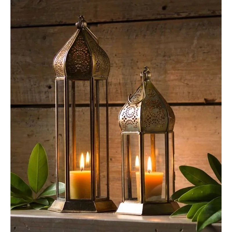 Metal Iron Lanterns - Home & Kitchen by Brothers International