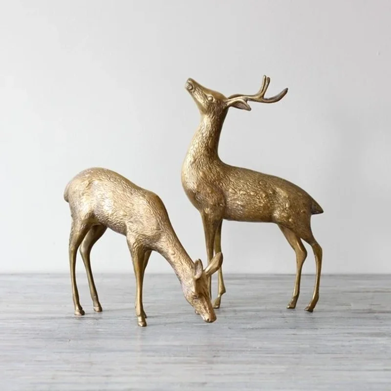Golden Aluminum Figurines - Home & Kitchen by Brothers International