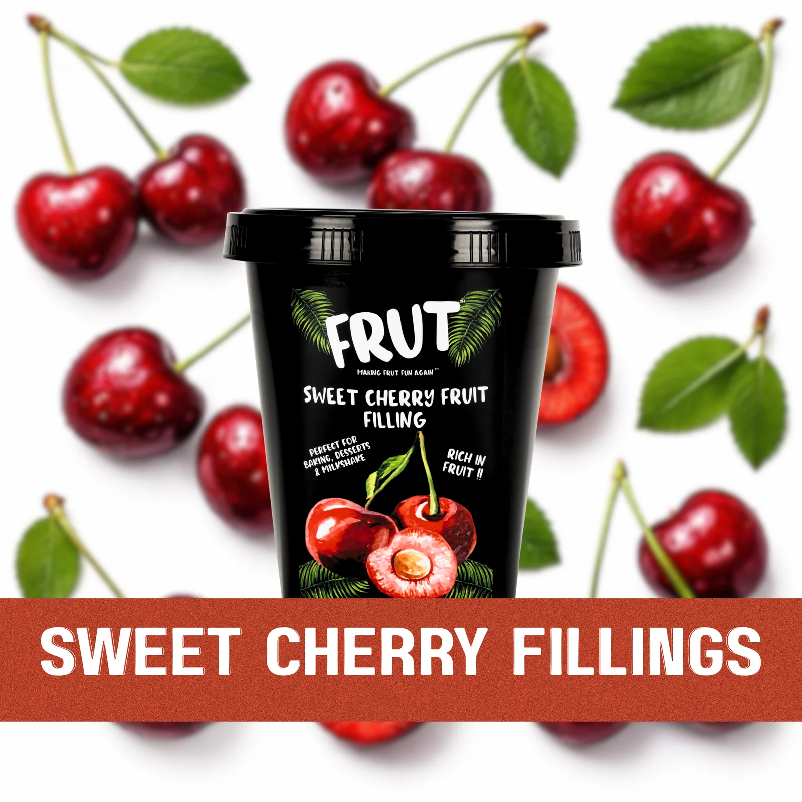 FRUT Sweet Cherry Fruit Preserve for Baking - Food & Agriculture by Sumukham Enterprise LLP
