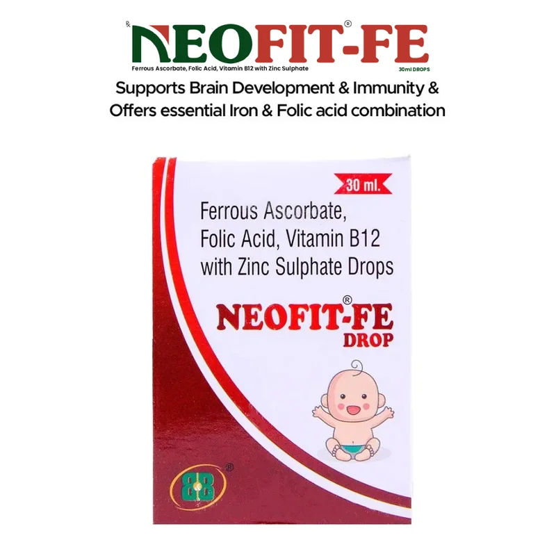 NEOFIT-FE Iron Supplement Liquid Drops - Healthcare & Medical by B&b-Nutretia Pvt. Ltd.