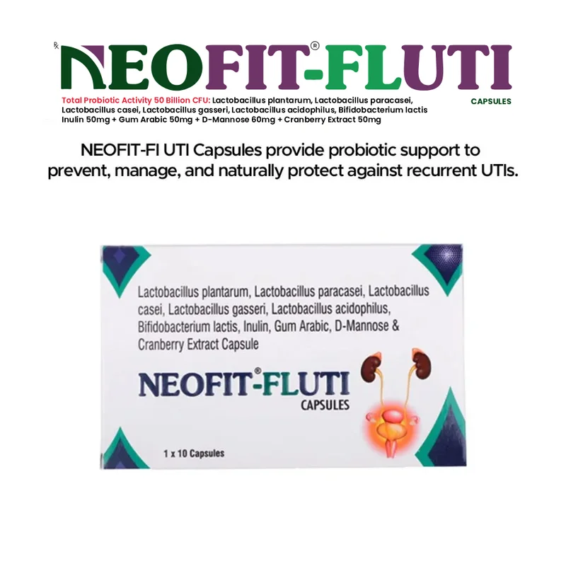 Neofit-Fi Uti Support Capsules (pack of 10) - Healthcare & Medical by B&b-Nutretia Pvt. Ltd.