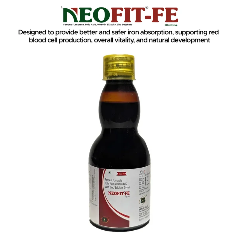 Neofit Fe Iron Supplement Syrup - Healthcare & Medical by B&b-Nutretia Pvt. Ltd.
