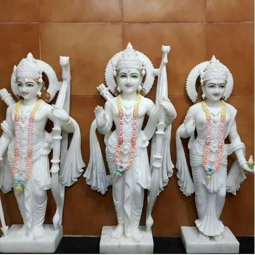 White Marble Ram Darbar Statue 3 Feet - Handicrafts & Gifts by Diwedi Handicrafts