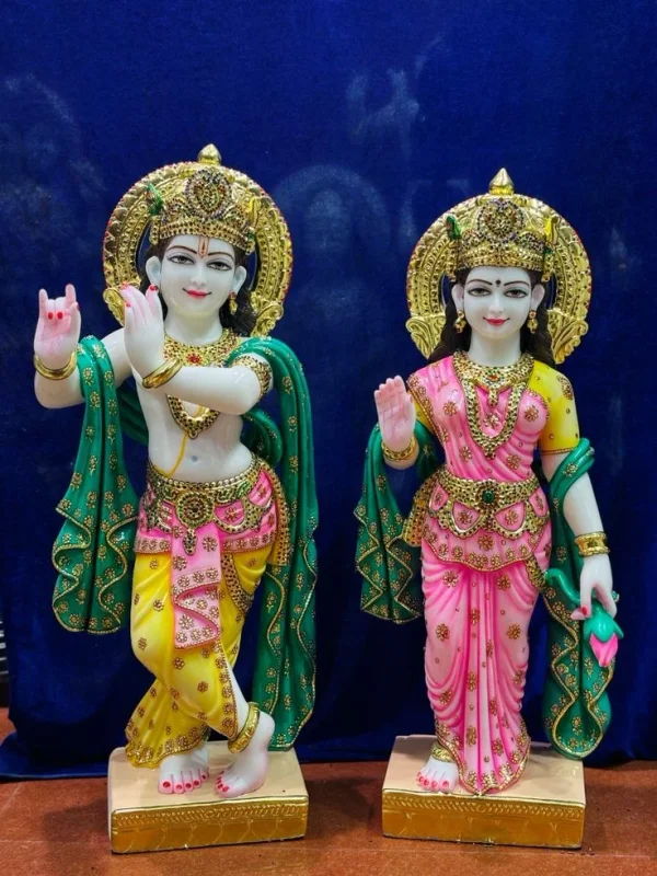 Radha Krishan Marble Statue - Handicrafts & Gifts by Diwedi Handicrafts