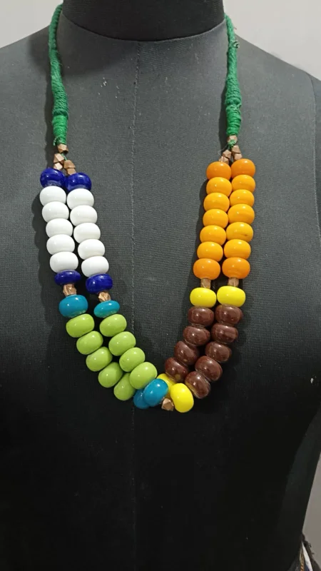 Tribal Brass, Glass & Cotton Bead Jewellery - Gems & Jewelry by Mitrabinda Rath