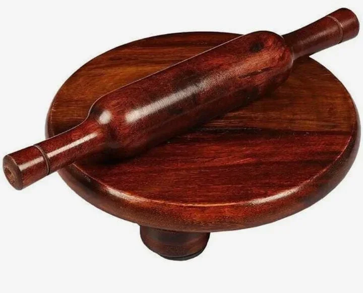 Wooden Chakla Mango Wood for Kitchenware - Home & Kitchen by Create X