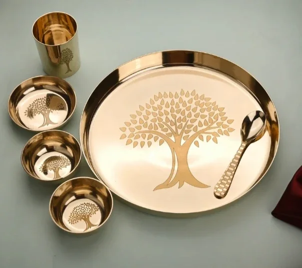 Bronze Thali Set - Home & Kitchen by M/S S. J. Handicrafts