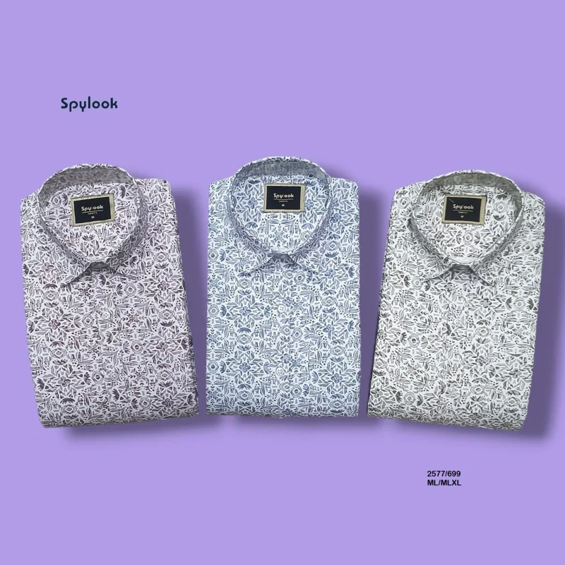 ML Creation Spylook Printed Men's Shirt 2577 ML/Mlxl - Textiles & Apparel by M.L Creation