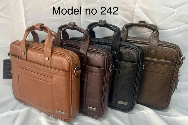Pure Leather Laptop Bags - Footwear, Bags & Leather Goods by Hindustan Leathers