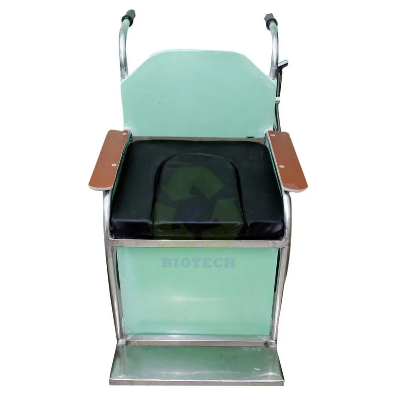Light Green Commode Chair for Office - Furniture & Interiors by Edenfields Biotech Pvt. Ltd.