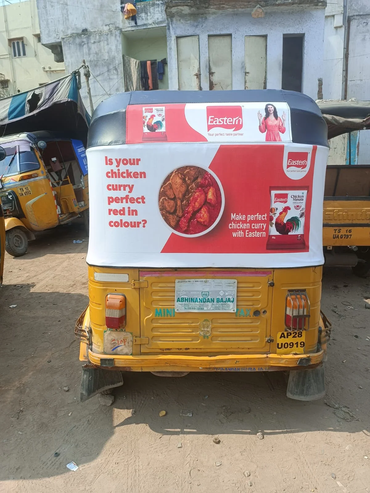 Auto Rickshaw Hood Advertising Services - Business & Professional Services by GTM Executors Advertising