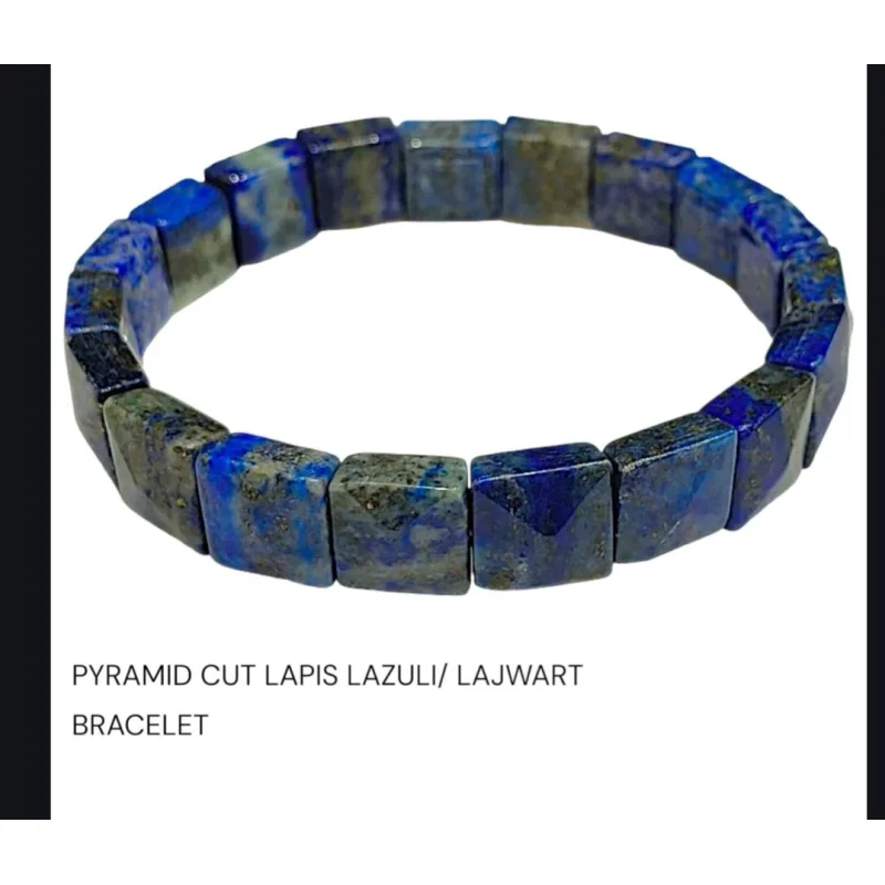 Jaipur Pyramid Cut Lapis Lazuli Bracelets - Gems & Jewelry by Shree Vallabh International Pvt. Ltd.