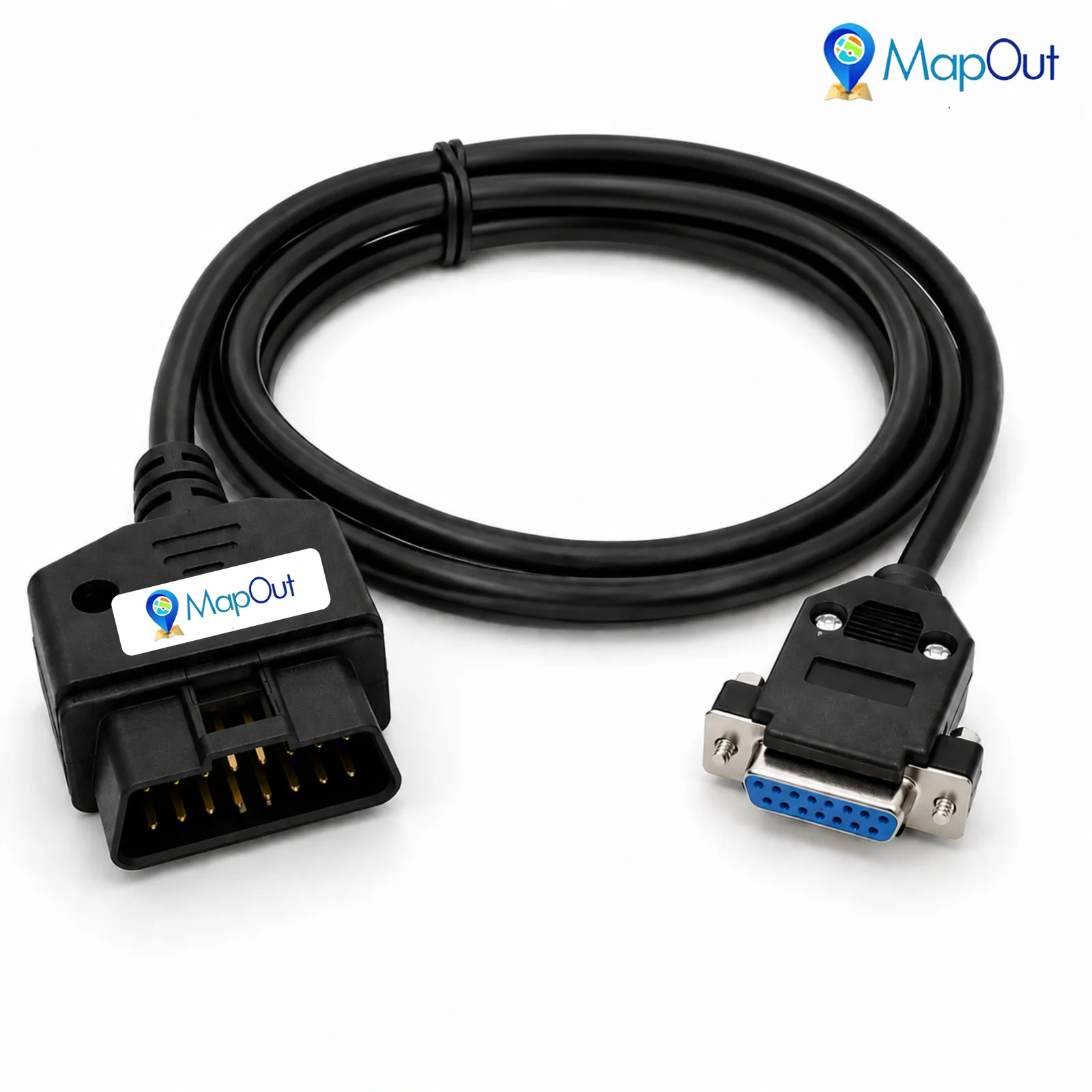 OBD-II 16-pin Male to DB-15 Female Diagnostic Cable for Ashok Leyland BS4 Scantool - Automotive & Transport by Sunyash Multi Trading Pvt. Ltd.