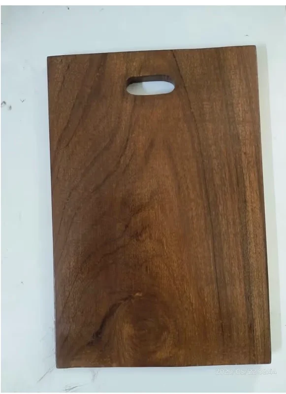 Wood Chopping Board With Mirror Polish and Handle - Home & Kitchen by Mahakal International Global