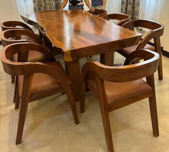 Teak Wood Dining Table With Chair - Furniture & Interiors by Mahakal International Global