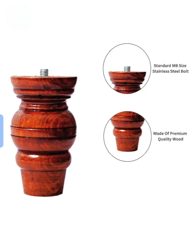 Wooden Turner Legs for Sofa - Furniture & Interiors by Mahakal International Global