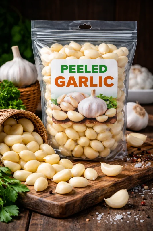 Peeled Garlic Cloves - Food & Agriculture by Mahakal International Global