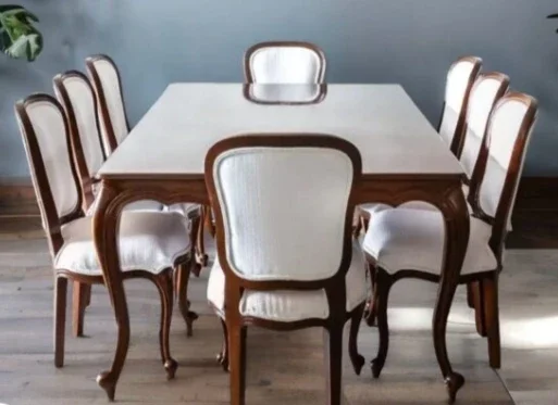 Teak Wood Dining Table With Chair - Furniture & Interiors by Mahakal International Global