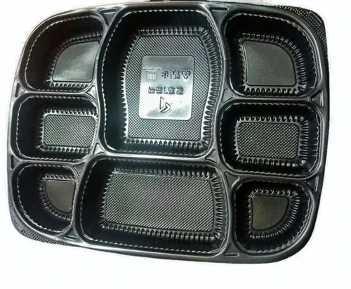 8-Compartment Plastic Meal Tray - Packaging & Printing by Sree Ganesh Traders